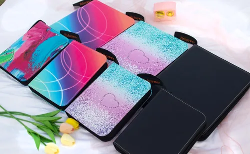 Vista 6 de Carpeta de tarjetas coleccionables para 4 bolsillos, 400 tarjetas con 50 fundas extraíbles con cremallera de protección, pulsera de fácil