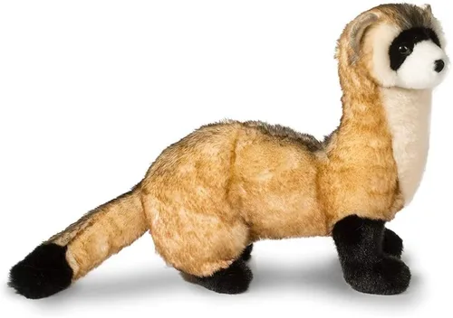 Vista 4 de Douglas Vince - Peluche de hurón con patas negras