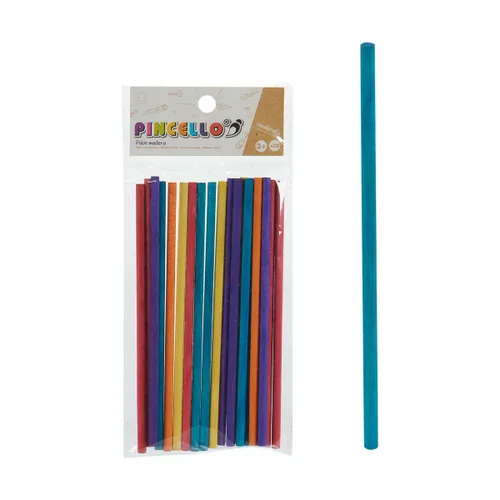 Vista 3 de Palos Pincello Multicolor Madera Manualidades (12 Unidades)