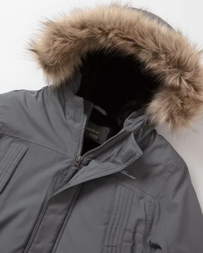 Vista 6 de Eddie Bauer Abrigo de invierno para niños Chaqueta impermeable de plumón pesado con capucha de piel sintética 3-16