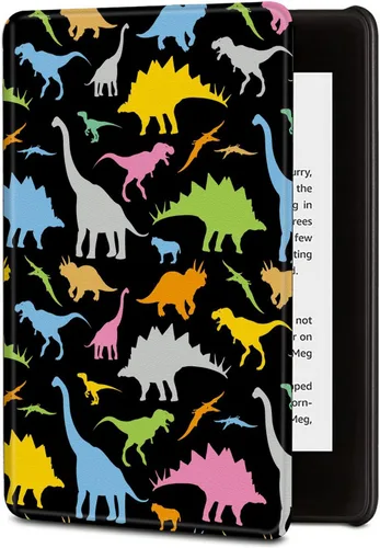 Vista 13 de BVDIKMI Funda para Kindle de 6 pulgadas (versión 11ª generación 2022), funda delgada de piel sintética con encendido y apagado automático para Retro