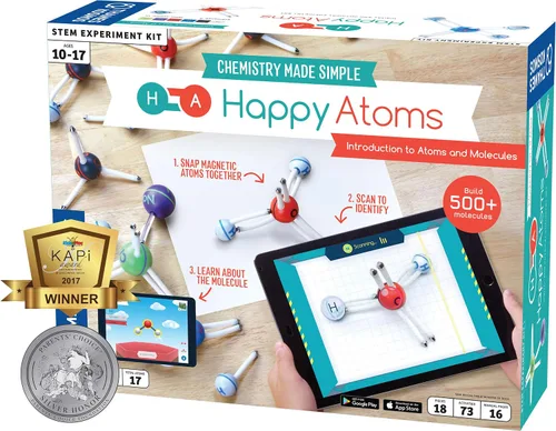Vista 10 de Happy Atoms Magnetic Molecular Modeling Educator Classroom Bundle 5 juegos de 50 átomos Crea 17, 593 moléculas 216 actividades Plan