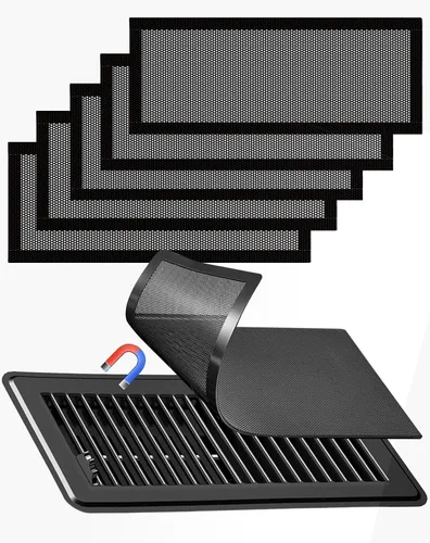 Vista 15 de 4 fundas magnéticas de ventilación blancas, cubiertas magnéticas de ventilación de 4 x 10 pulgadas con pantalla de malla para registros de Blanco