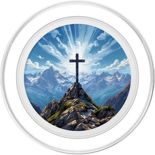 Vista 2 de Summit Cross Hiking Landscape PopSockets MagSafe PopGrip for iPhone