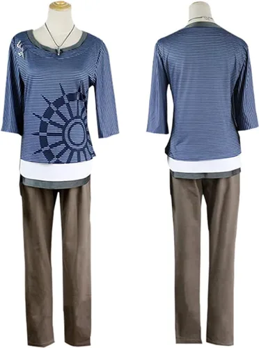 Vista 4 de Weixu Disfraz de cosplay, traje de uniforme de Halloween, camiseta y pantalones, conjunto completo