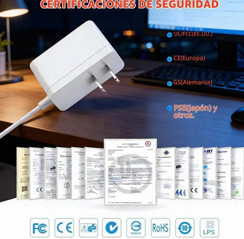 Vista 4 de MEROM - Cable de alimentación compatible con TP-Link Deco Mesh WiFi System Modelos S4 M3