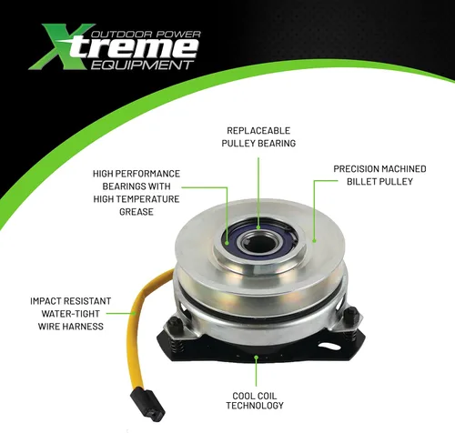 Vista 5 de Nuevo Embrague de toma de fuerza X0013 Xtreme X0013 compatible con/reemplazo para Cub Cadet L1046 L1050 LT1042 LT1045 LT1046 LT1050 SLT1550