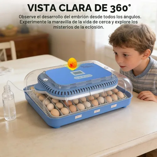 Vista 8 de Serie IV - Incubadora de 70 huevos para criadores, humedad precisa basada en sensores + control de temperatura, separador de pollitos, espaciado