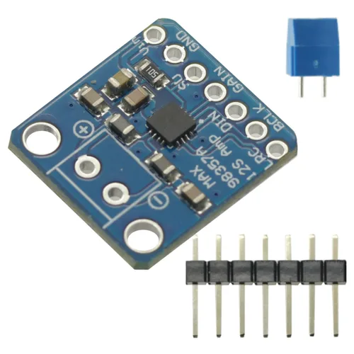 Vista 4 de 2 unids MAX98357 MAX98357A I2S 3 W clase D Amplificador Interfaz de ruptura I2S DAC decodificador para audio Raspberry Pi Esp32 Arduino Zero