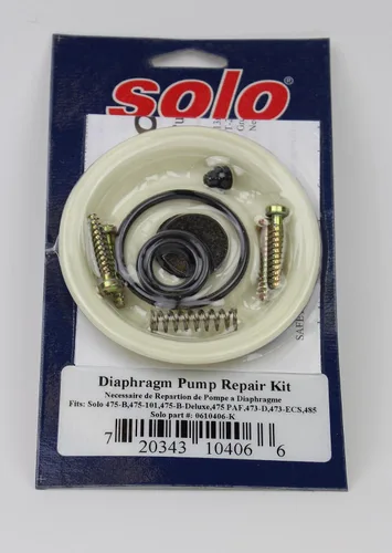 Vista 2 de Solo 0610406-K Kit de reparación de bomba pulverizadora de diafragma, negro