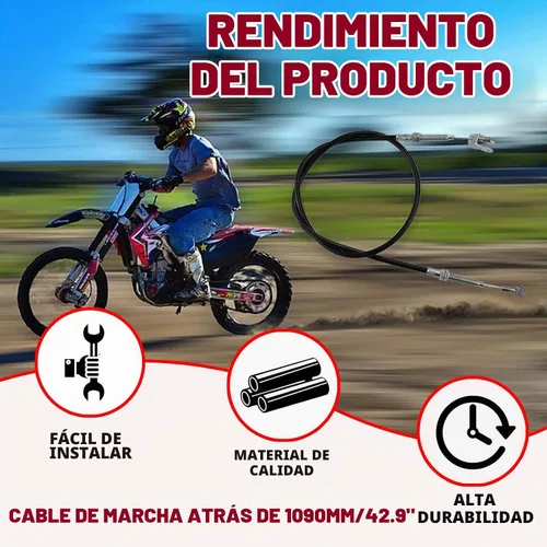 Vista 4 de Nuevo Olym 965.2mm/38" Cable de engranaje inverso para alambre de acero 125CC y cubierta de PVC