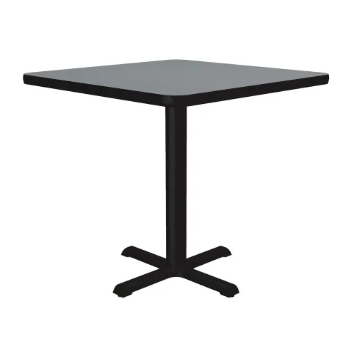 Vista 17 de Correll - Mesa cuadrada de pub de 24 pulgadas, mesa de cóctel de comedor de 29 pulgadas de alto, parte superior laminada de alta presión de granito