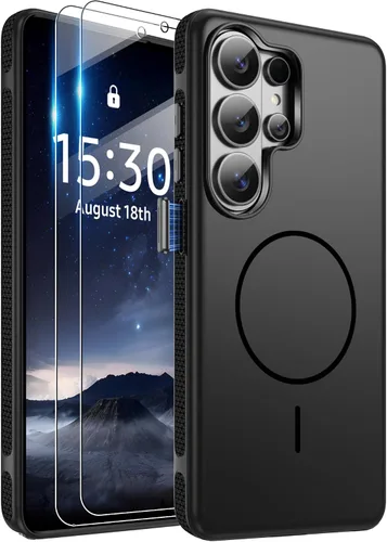 Vista 540 de Jshru Funda para Samsung Galaxy S26 Plus/Galaxy S25 Plus: para Galaxy S24 Plus [compatible con Magsafe] [2 protectores de pantalla HD] cubierta