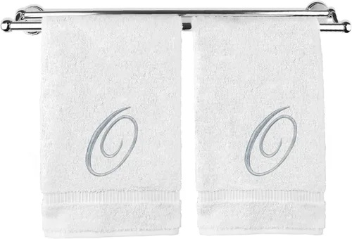 Vista 197 de Toalla de mano con monograma, regalo personalizado, 16 x 30 pulgadas, extra absorbente, 100% algodón turco, acabado de rizo suave, para baño, cocina