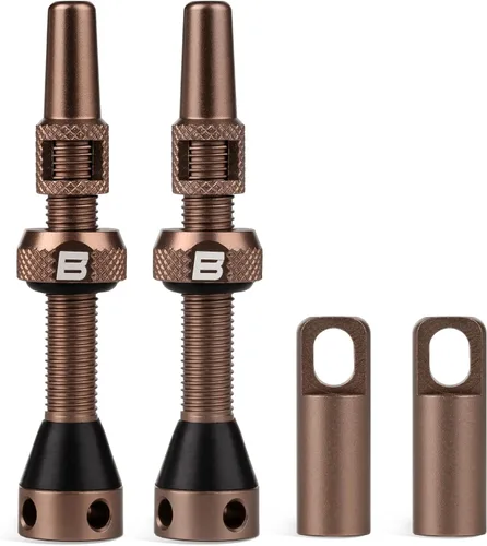 Vista 16 de BWSHLF Vástago de Válvula Sin Cámara Presta 40/44/55/60/65/70/80/100 mm, Kit de Vástago Presta de Aleación Super Ligera con Herramienta