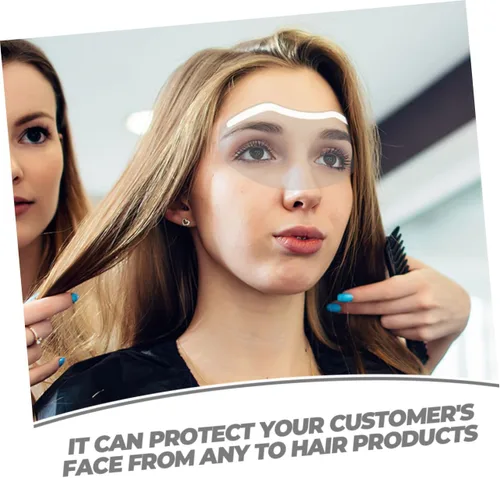 Vista 7 de Beavorty 30 protectores de ojos transparentes para peluqueros para peluquería, cubiertas faciales ligeras para uso en salones de belleza