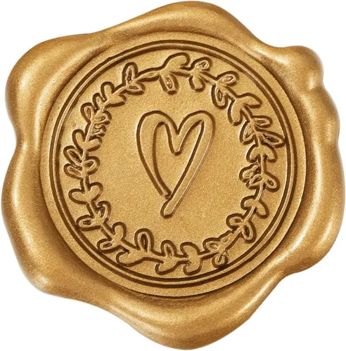 Vista 12 de Whaline 50 calcomanías de sello de cera en relieve, calcomanías de sello de corazón negro, etiquetas autoadhesivas para boda, fiesta de cumpleaños