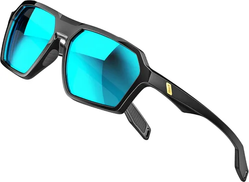 Vista 8 de ATTCL Gafas de sol polarizadas de moda para hombres: ligero hexagonal TR90 Marco UV Protección Deporte Casual Glasse Conducción Viaje Gafas
