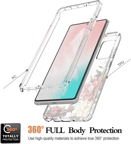 Vista 3 de Funda para Galaxy Note 20 5G/Samsung Note 20 SM-N981U con protector de pantalla de vidrio templado, funda protectora de cuerpo completo