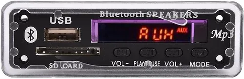 Vista 9 de MP3 WMA decodificador de audio Bluetooth 4.2 módulo 12 V, tarjeta SD USB receptor de audio inalámbrico FM para coche hogar altavoz amplificador