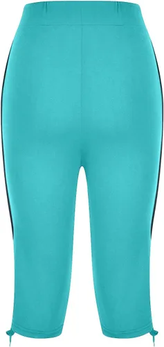 Vista 196 de Pantalones capri para mujer, estilo casual, de verano, elásticos, de cintura alta, pantalones de yoga, ajuste atlético, pantalones deportivos