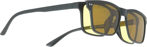 Vista 2 de Eagle Eyes Lentes magnéticos SOL 2 en 1 – Gafas de sol polarizadas para día y gafas de conducción nocturna amarillas antirreflejantes