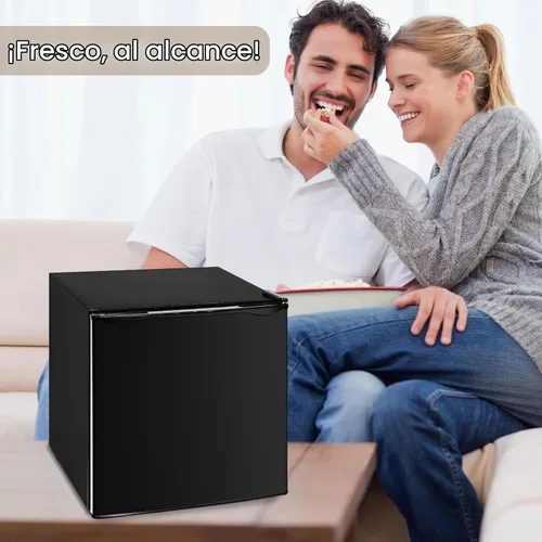 Vista 8 de Refrigerador pequeño de 1.7 pies cúbicos con congelador, bajo ruido, bajo consumo, refrigerador de encimera, refrigerador de una sola puerta