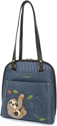 Vista 6 de CHALA Mochila convertible - Bolso de hombro convertible para mujer con correa ajustable