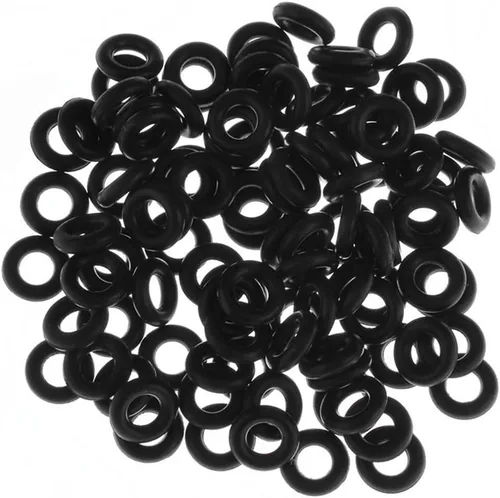 Vista 3 de PiercingJ 100 piezas de junta tórica negra para piercing de oreja Kit 14G 12G 10G 8G 6G 4G 2G 0G 00G 1/2 "... 3/4