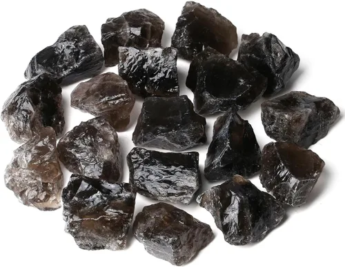 Vista 13 de ZHIYUXI Amatista de 2 pulgadas, cuarzo rosa, cuarzo transparente, fluorita, piedras en bruto, cristales crudos a granel, piedras preciosas naturales