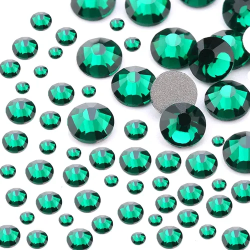Vista 18 de Dowarm 2650 unidades de pegamento de diamantes de imitación de cristal con parte trasera plana, 6 tamaños de 0.059 in, 0.079 in, 0.110 in, 0.189 in