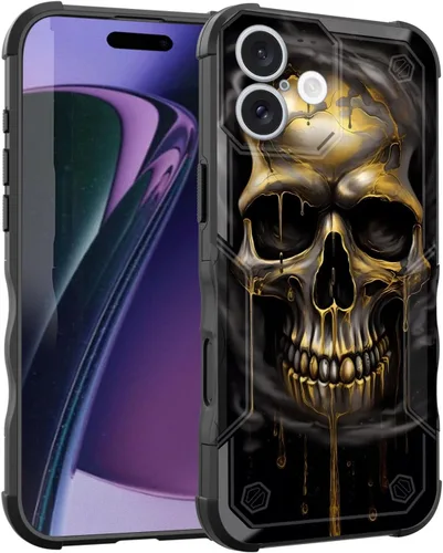 Vista 182 de Funda para iPhone Air, [doble capa] [protección contra caídas de grado militar de 10 pies] Funda resistente a prueba de golpes para iPhone Air