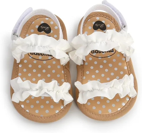 Vista 65 de Sandalias de verano para bebés, niñas y niños, unisex, antideslizantes, suela suave, transpirable, para primeros pasos, zapatos de playa al aire