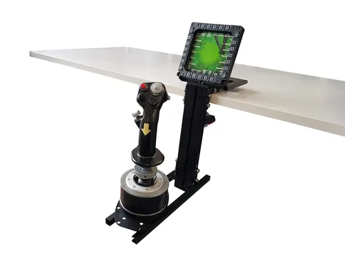 Vista 3 de J-PEIN UPGRADED - Desk mount for flight sim game joystick, throttle and hotas systems Hotas Joystick PC Hotas Mount Desk Mount
