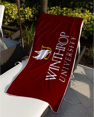 Vista 2 de Winthrop University - Toalla de playa redonda (60 pulgadas) o rectangular (30 x 60 pulgadas), toalla de piscina grande súper absorbente, sin arena