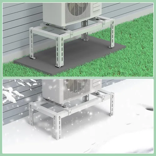 Vista 7 de Mini soporte de tierra dividido para aire acondicionado de 9,000 a 24,000 BTU, sistema de bomba de calor, soporte mini dividido ajustable resistente