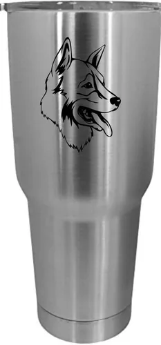Vista 324 de Cairn Terrier - Vaso grabado con temática de perro, 30 onzas