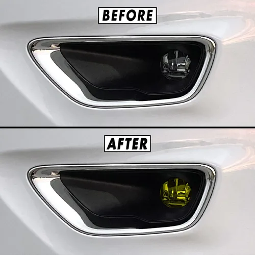Vista 12 de SlickMod Vinilo PreCortado Tinta de Humo para Faro y Antiniebla de Jeep Grand Cherokee 2014-2021 (1. Faro, 20 por ciento de Humo Oscuro)