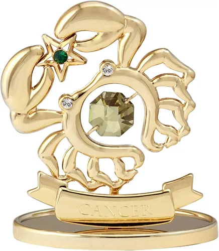 Vista 8 de CRYSTOCRAFT Regalo de sagitario, adorno de constelación con cristal austriaco, adorno de cristal de signo del zodiaco, colección de decoración