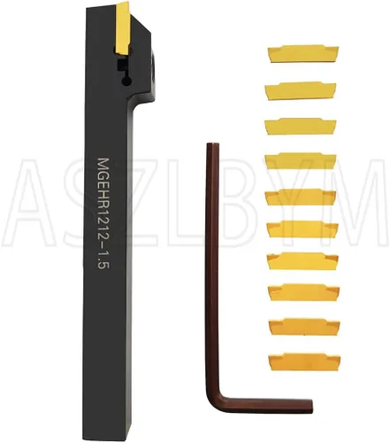 Vista 5 de Soporte de herramienta de ranurado para torno MGEHR1212-1.5 con 11 piezas MGMN150-G insertos de ranurado de carburo indexables