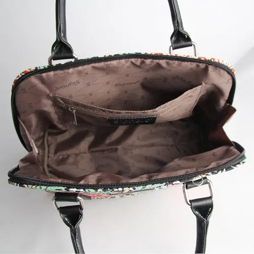 Vista 5 de Signare Tapiz de mano y bolso de hombro para mujer, bolso cruzado de moda para mujer, bolso de cartera para mujeres, niñas y adolescentes