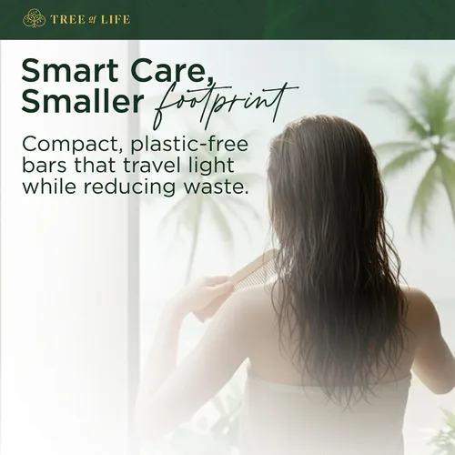 Vista 5 de Tree of Life Barra de acondicionador de agua de arroz, cuidado del cabello con proteína de arroz sin sulfato que fortalece, repara y proporciona