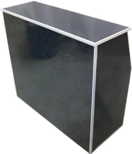 Vista 5 de TentandTable Barra portátil plegable de 48 pulgadas con estante de almacenamiento, color negro