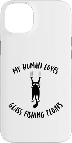 Vista 15 de iPhone 16 My Human Loves Glass Fishing Floats - Cat Parent Hobby Lover Case