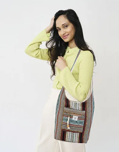 Vista 7 de LONGING TO BUY Bolso bandolera de cáñamo, bolso bandolera de cáñamo, bolso bandolera de cáñamo y bolso de fiesta de cáñamo en la playa, bolso unisex