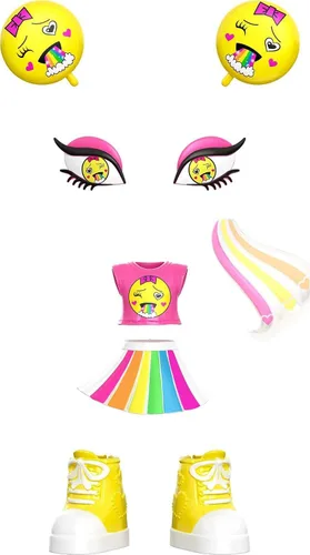 Vista 3 de Lotta Looks Rainbow Cute Mood Pack con piezas Plug/Play, Multi (GGR25)