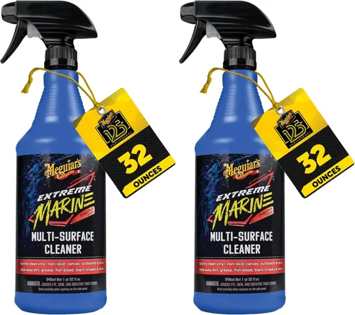 Vista 9 de Meguiar's Extreme Marine M180332 - Limpiador multisuperficie profesional para detalles de vehículos recreativos y marinos, elimina la suciedad