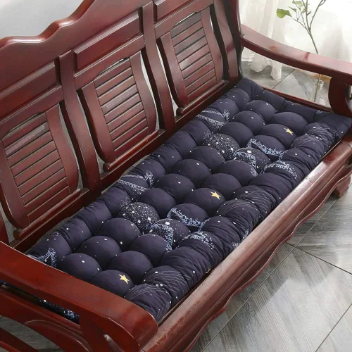 Vista 6 de Cojín para tumbona gruesa para silla de patio, cojín de asiento portátil, colchón, reclinable, almohadilla para sofá, banco, tatami (solo cojín) A