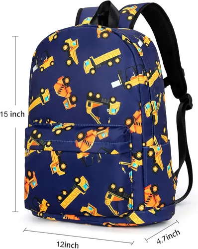 Vista 2 de Bluboon Mochila preescolar para niños y niñas, bolsas escolares para niños y niñas, bolsas escolares para jardín de infantes, Azul, Mochilas Daypack