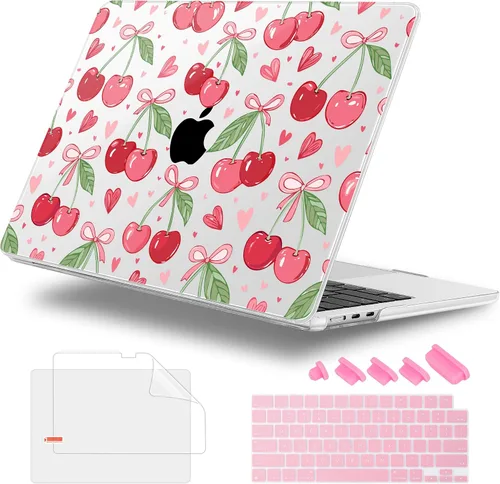 Vista 36 de Funda para MacBook Air de 15 Pulgadas 2025 2024 2023 Versión M4 A3241 M3 A3114 M2 A2941, Carcasa Rígida con Protector de Pantalla y Cubierta